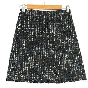 Ann Taylor Petite A-Line Skirt Raw Edge Hem NWOT Size 00P